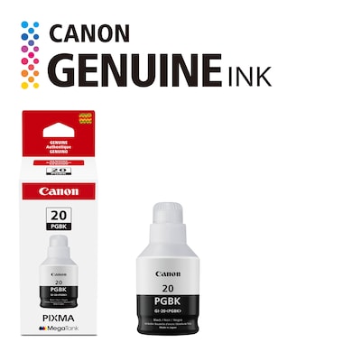 Canon GI-20 Pigment Black Standard Yield Ink Cartridge Refill (3383C001)