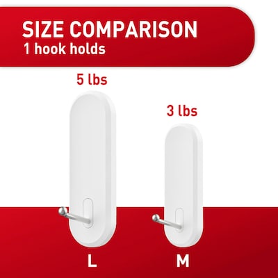 Command Large Hook, 5 lb., White (17069)