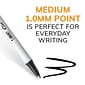 BIC Clic Stic Retractable Ballpoint Pens, Medium Point, Black Ink, Dozen (90433/CSM11BK)