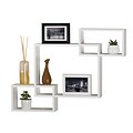 V-Light 6-Shelf Wood Mounted Decorative Unit, 27.4, White (VW161016W)