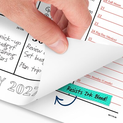 2027 AT-A-GLANCE 21.75" x 17" Monthly Desk Pad Calendar, White/Black (SK1170-00-27)
