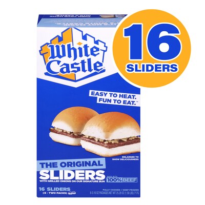 White Castle Individually Wrapped Original Hamburger Slider, 25.28 oz, 16/Pack (220-02461)