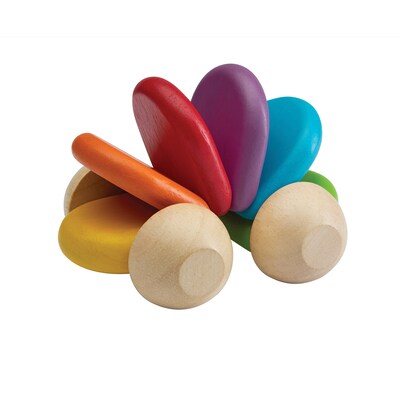 Plan Toys Wooden Baby Car Push Toy, Multicolored (PTS5229)