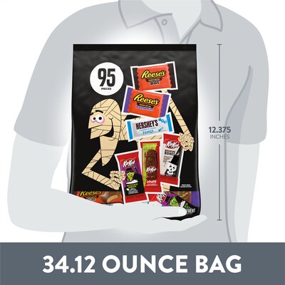 Hershey's, Kit Kat and Reese's Assorted Chocolate Candy Variety Bag, 52.63 oz., 95 Pieces (34000-94707)