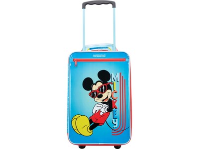 American Tourister Disney Kids Mickey Polyester Carry-On Luggage, Multicolor (139451-4450)