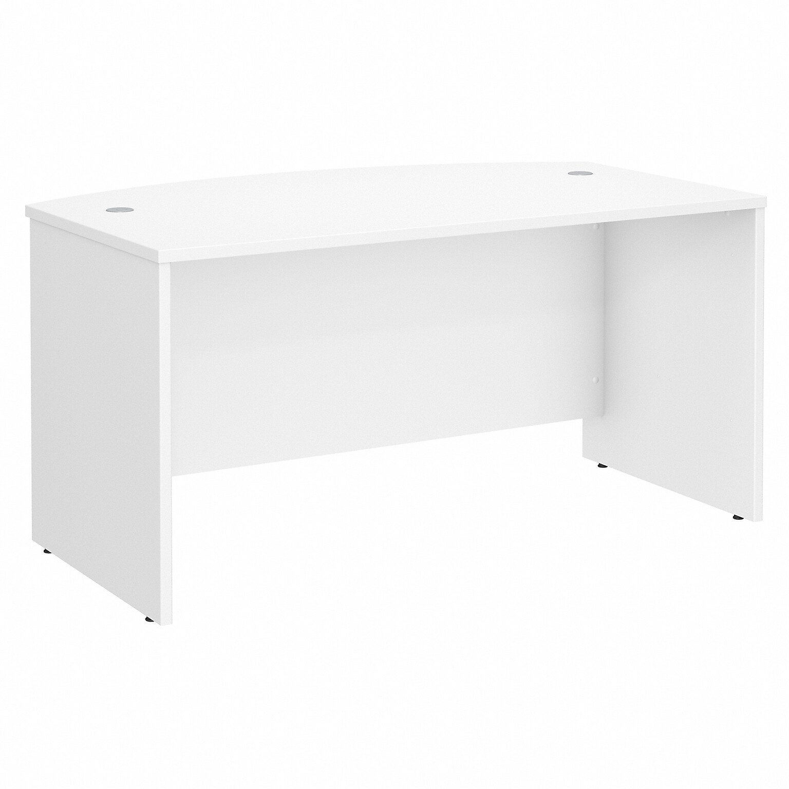 Bush Business Furniture Studio C 60W x 36D Bow Front Desk, White (SCD160WH)