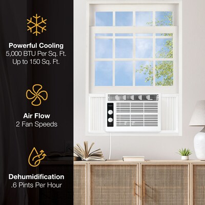 Whirlpool 115-Volt 5,000 BTU Window Air Conditioner, White (WHAW050EW)