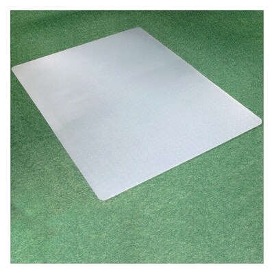 Floortex Cleartex Polypropylene Carpet Chair Mat, Rectangular, 36" x 48", White (FC113648LEC)