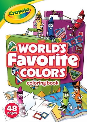 Worlds Favorite ColorS 48pg Coloring Book