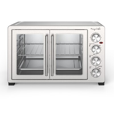 MegaChef Electric Countertop 47.6 Quart Toaster Oven, Silver (938122564M)