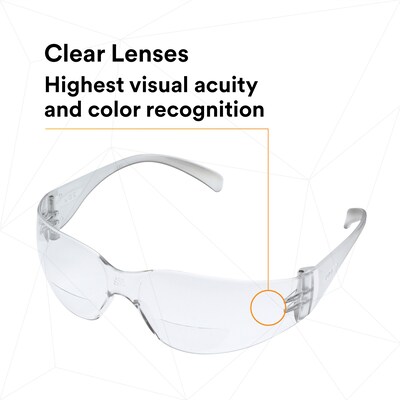 3M Virtua Anti-Fog +1.50 Safety Glasses, Clear Lens, 20/Carton (11513-00000-20)