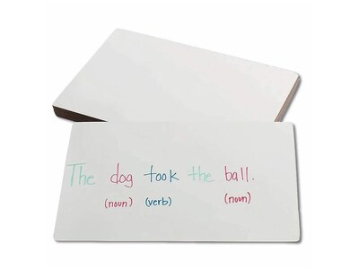 hand2mind Double-Sided Dry-Erase Whiteboard, 12" x 9", 10/Pack (42342)