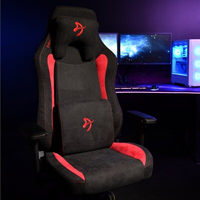 Arozzi Vernazza Supersoft Ergonomic Racing Gaming Chair, Black/Red (VERNAZZA-SPSF-RED)