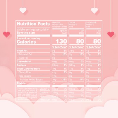Mars Valentine's Exchange Fun Size Assorted Chocolates, 25/Bag (MMM60567)