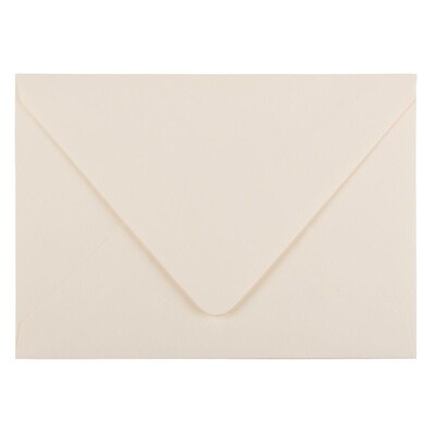 JAM Paper A7 Invitation Envelope, 5 1/4" x 7 1/4", Ivory, 50/Pack (235034674I)