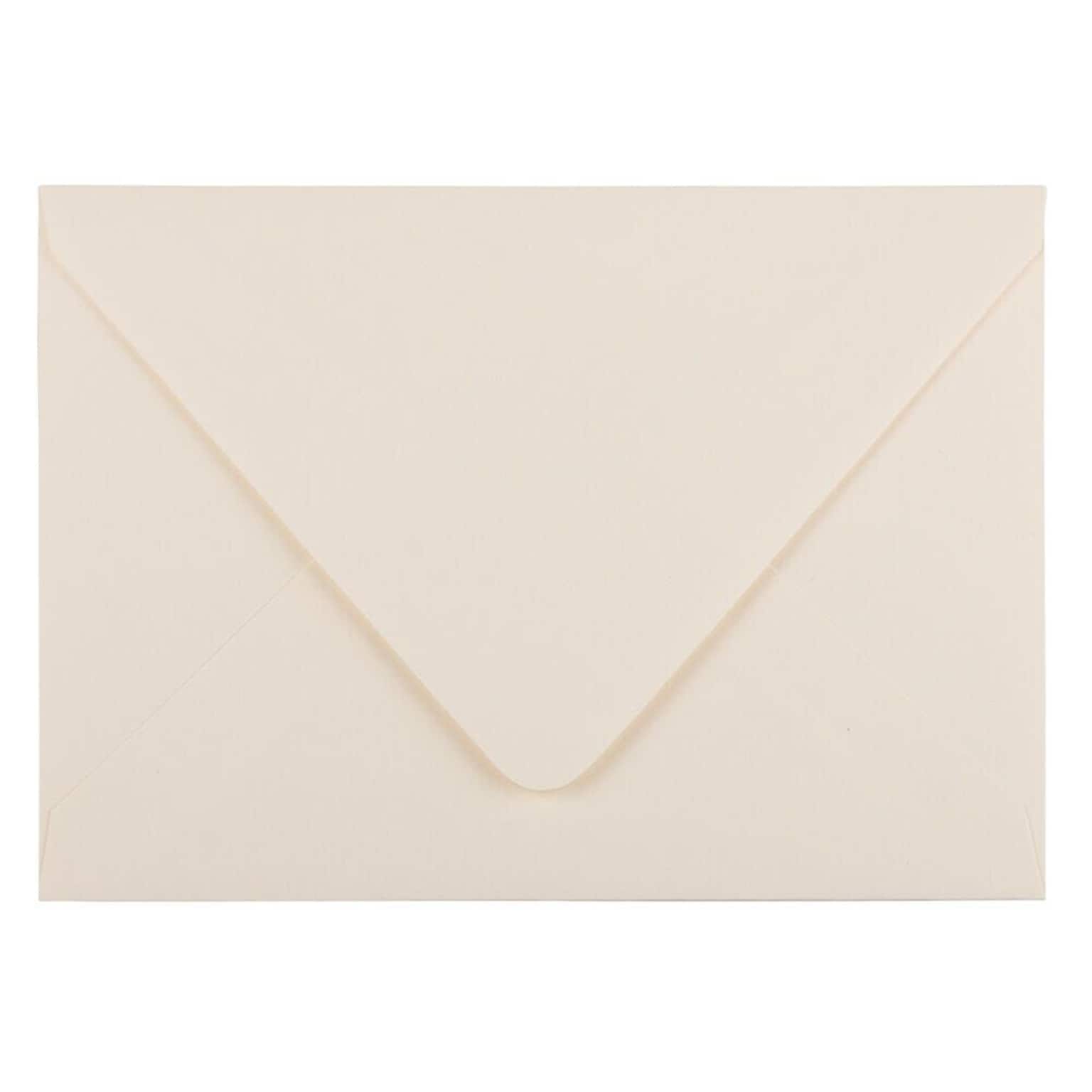 JAM Paper A7 Invitation Envelope, 5 1/4 x 7 1/4, Ivory, 50/Pack (235034674I)