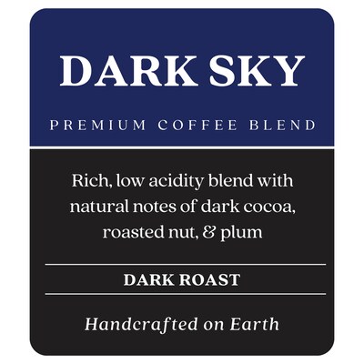Copper Moon Coffee Dark Sky Arabica Beans Coffee, Dark Roast, 32 oz. (260124)