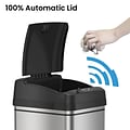 iTouchless Stainless Steel Sensor Trash Can Combo Pack, Silver, 13 gal. and 2.5 gal (CDZT1302SS)