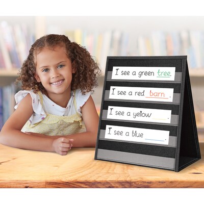 Teacher Created Resources Black Desktop Pocket Chart, 15-1/2" x 12" (TCR20374)