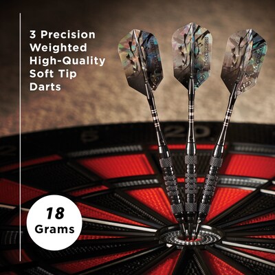 Viper Black Magic Soft Tip Darts 6 Knurled Rings, 18 Grams (20-0412-18)