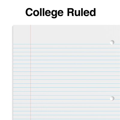 Staples 1-Subject Notebook, 8" x 10.5", College Ruled, 70 Sheets, Purple (ST27501C)