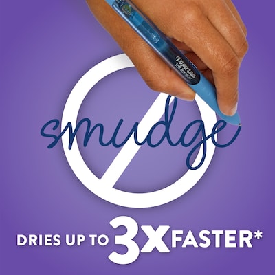 Paper Mate InkJoy Retractable Gel Pens, Medium Point, 0.7mm, Black Ink, 8/Pack (1958856)