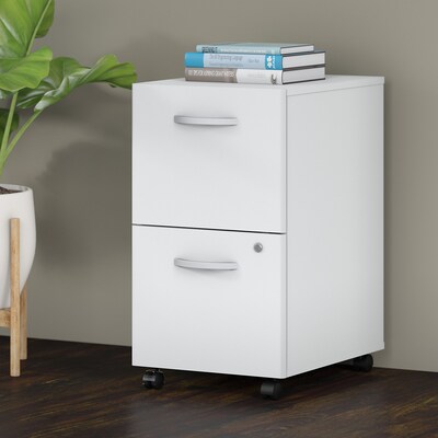 Bush Business Furniture Studio C 2-Drawer Mobile Vertical File Cabinet, Letter/Legal Size, Lockable,