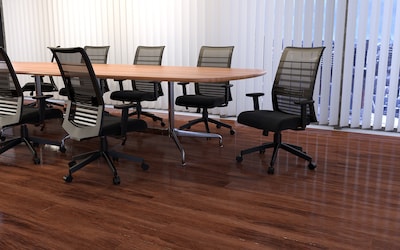 Boss Office Products Ergonomic Mesh Swivel Task Chair, Black (B6566-BK)