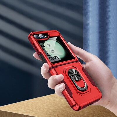 SaharaCase Raider Phone Case for Samsung Galaxy Z Flip6, Shock Absorbing, Viper Red (CP00590)