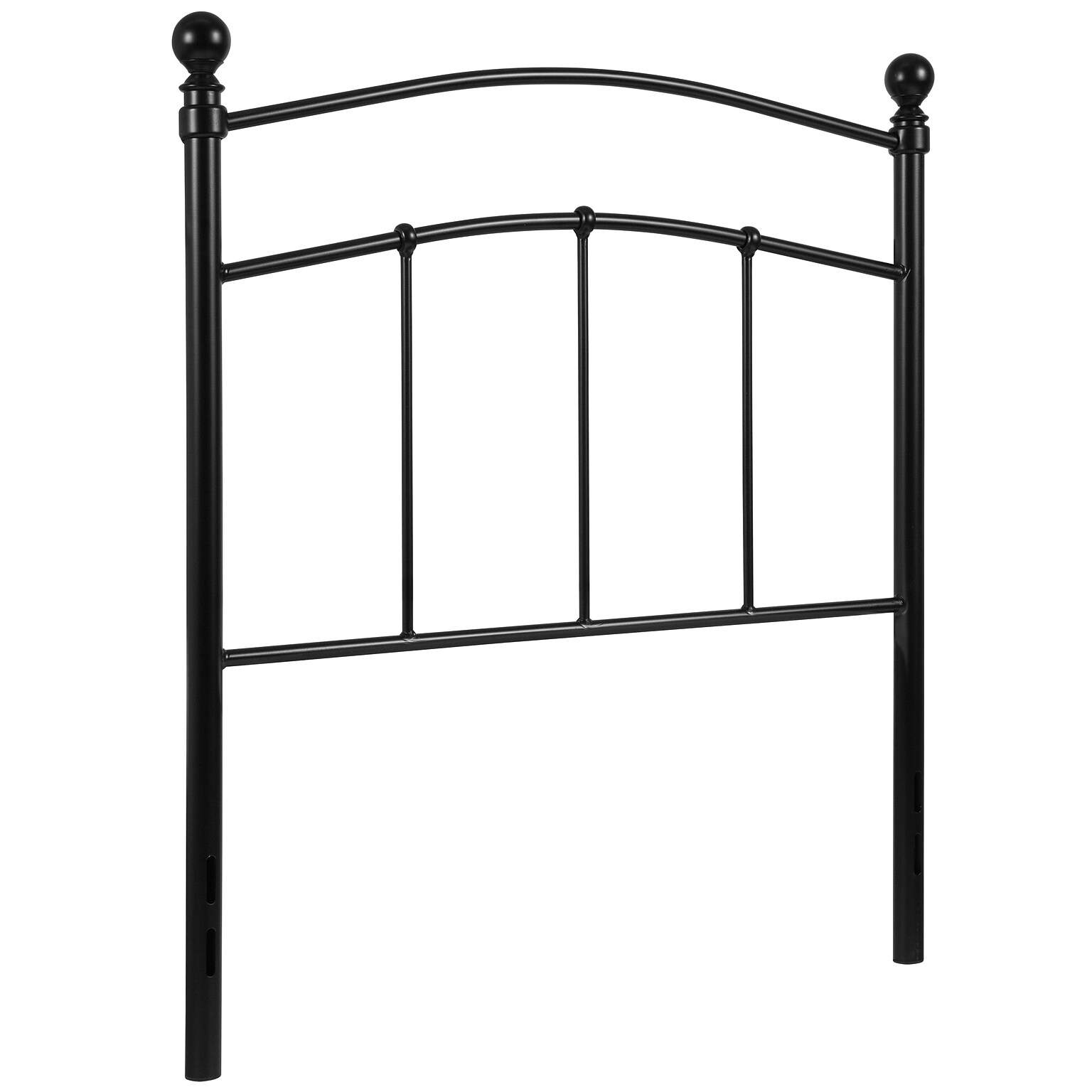Flash Furniture HERCULES Series Metal Twin Headboard Fabric, 38W x 2D x 42H, Black (HGHB1706T)