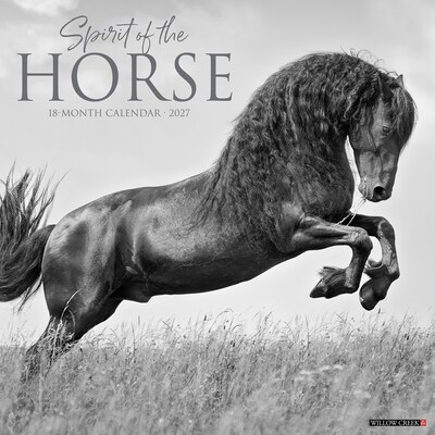 2027 Willow Creek Spirit of the Horse 12 x 12 Monthly Wall Calendar, Assorted Colors (65389)