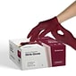 FifthPulse Powder Free Nitrile Gloves, Latex Free, Small, Burgundy, 50/Box (FMN100182)
