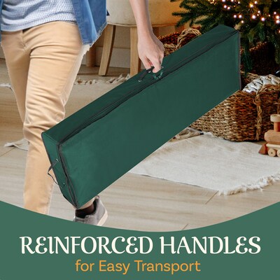 Elf Stor Wrapping Paper Storage with Lid, Oxford Canvas, Green (83-DT5528)