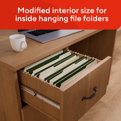 Staples Interior File Folders, Letter Size, Manila, Single-Tab Design for Sub-Folders, 100/Box