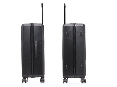InUSA Drip Hardside Spinner Luggage Set, TSA Checkpoint Friendly, Black (IUDRISML-BLK)