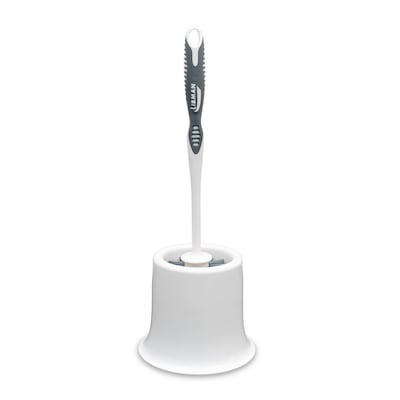 Libman  15 Round Bowl Brush & Open Caddy, White, 4/Carton (0034)