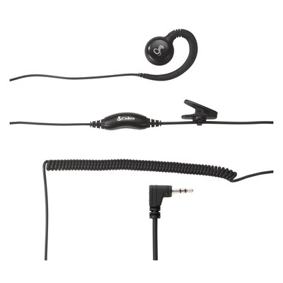 Cobra C-Style 2.5-mm Swivel Wrap Around-the-Ear Headset Select Cobra Two-Way Radios, Black (0010121-1)