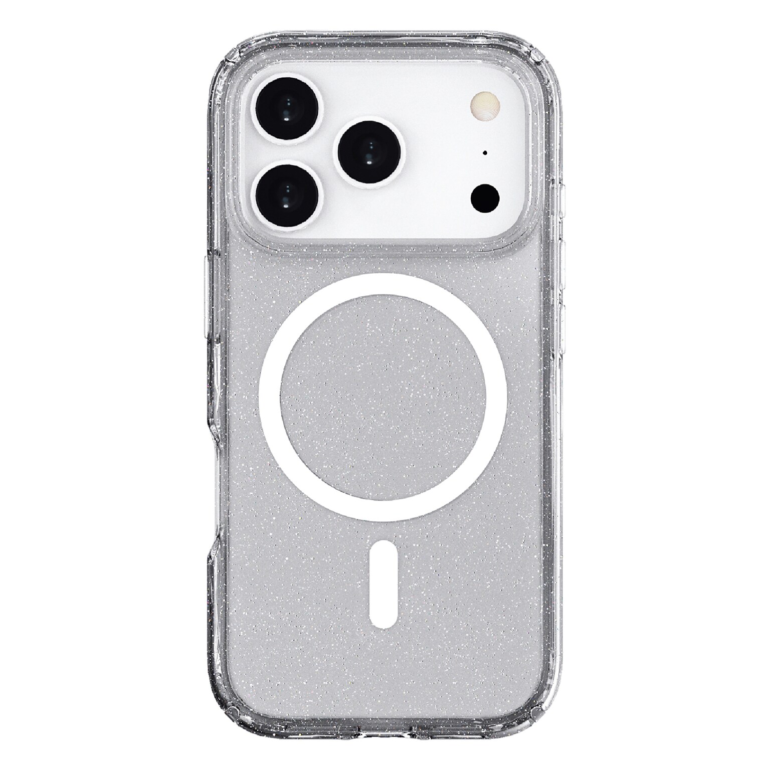 TUFF8 Glitz MagSafe Phone Case for iPhone 18 Pro, Shock Absorbing, Clear Glitter (T8GZ-IP1803)