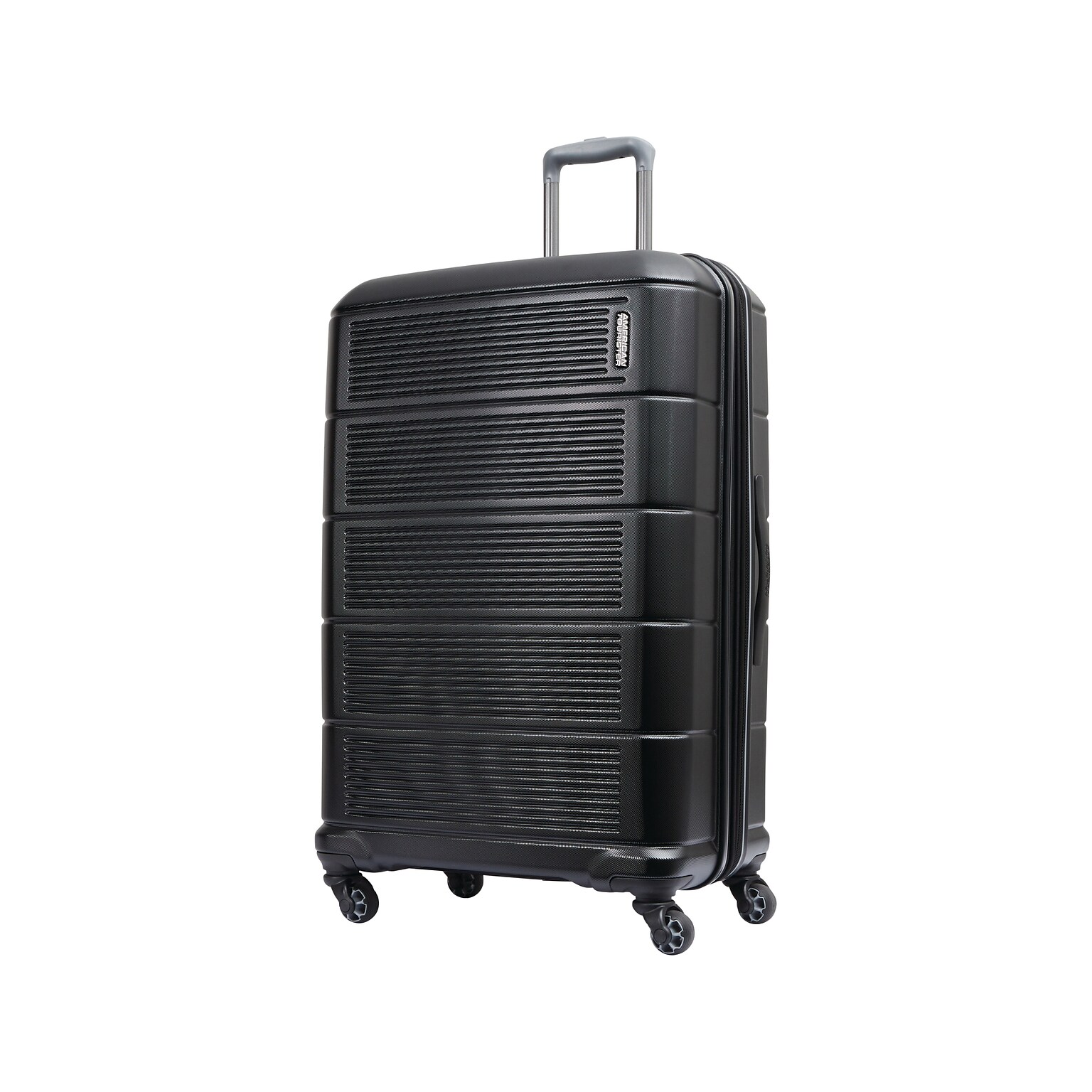 American Tourister Stratum 2.0 32.5 Hardside Suitcase, 4-Wheeled Spinner, Jet Black  (142350-1465)