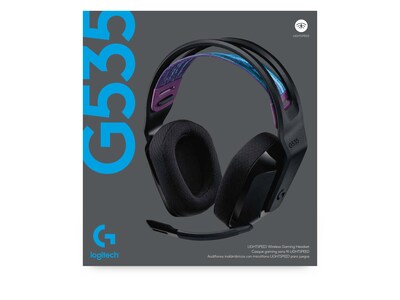 Logitech G535 LIGHTSPEED Wireless Stereo Gaming Headset, Black (981-000971)