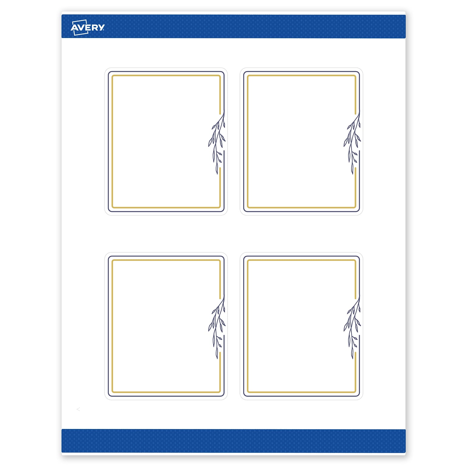 Avery Laser/Inkjet Rectangle Multipurpose Labels, 4 x 3-1/3, White, 40/Pack (S00DNF)