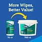 CloroxPro Disinfecting Wipes, Fresh Scent, 75 Wipes/Container, 6/Carton (CLO15949CT)