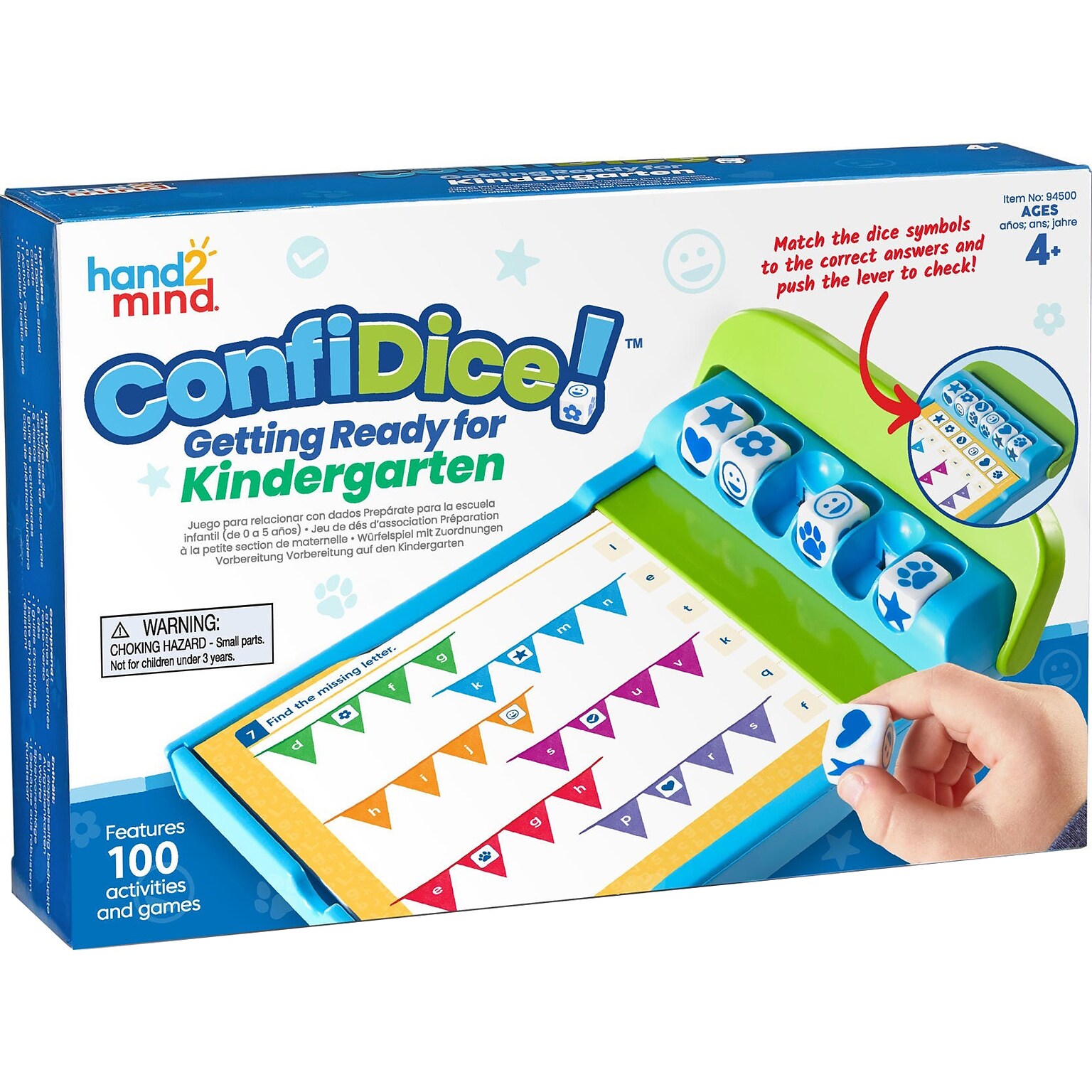 hand2mind ConfiDice! Getting Ready for Kindergarten Skill Practice Game (94500)