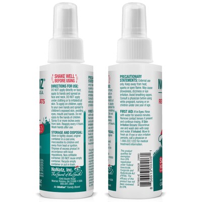 No Mosquitoz Natural DEET-Free Insect Repellent Spray for Mosquitoes, Woodsy Scent, 4oz (9175B95-4Z24)