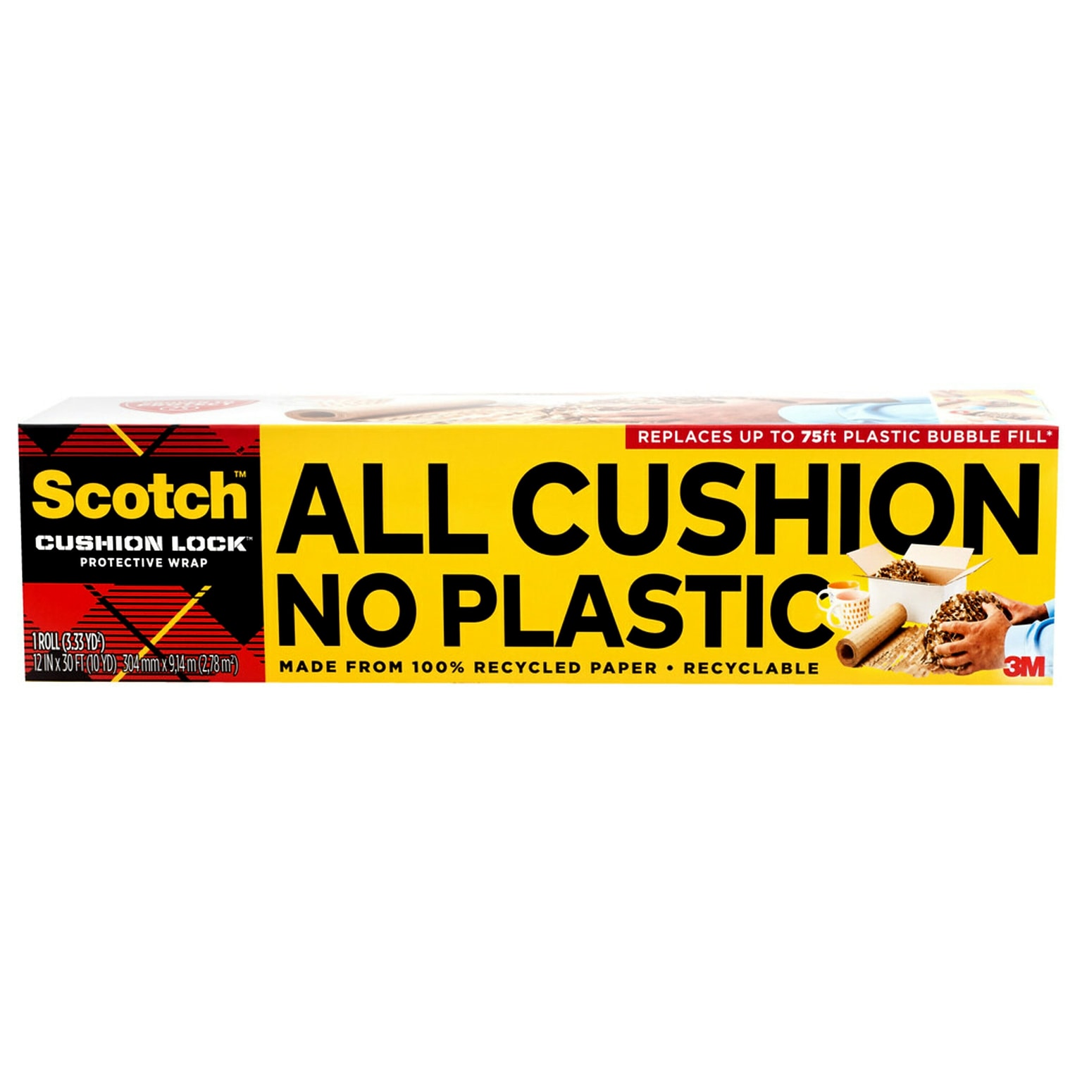 Scotch Cushion Lock Protective Wrap, Tan, 12 x 30 (PCW-1230)
