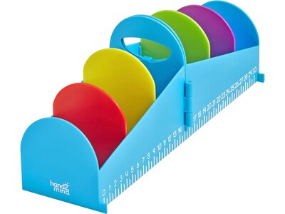 hand2mind Junior 7-Compartment Plastic Desk Organizer, Multicolor (94496)