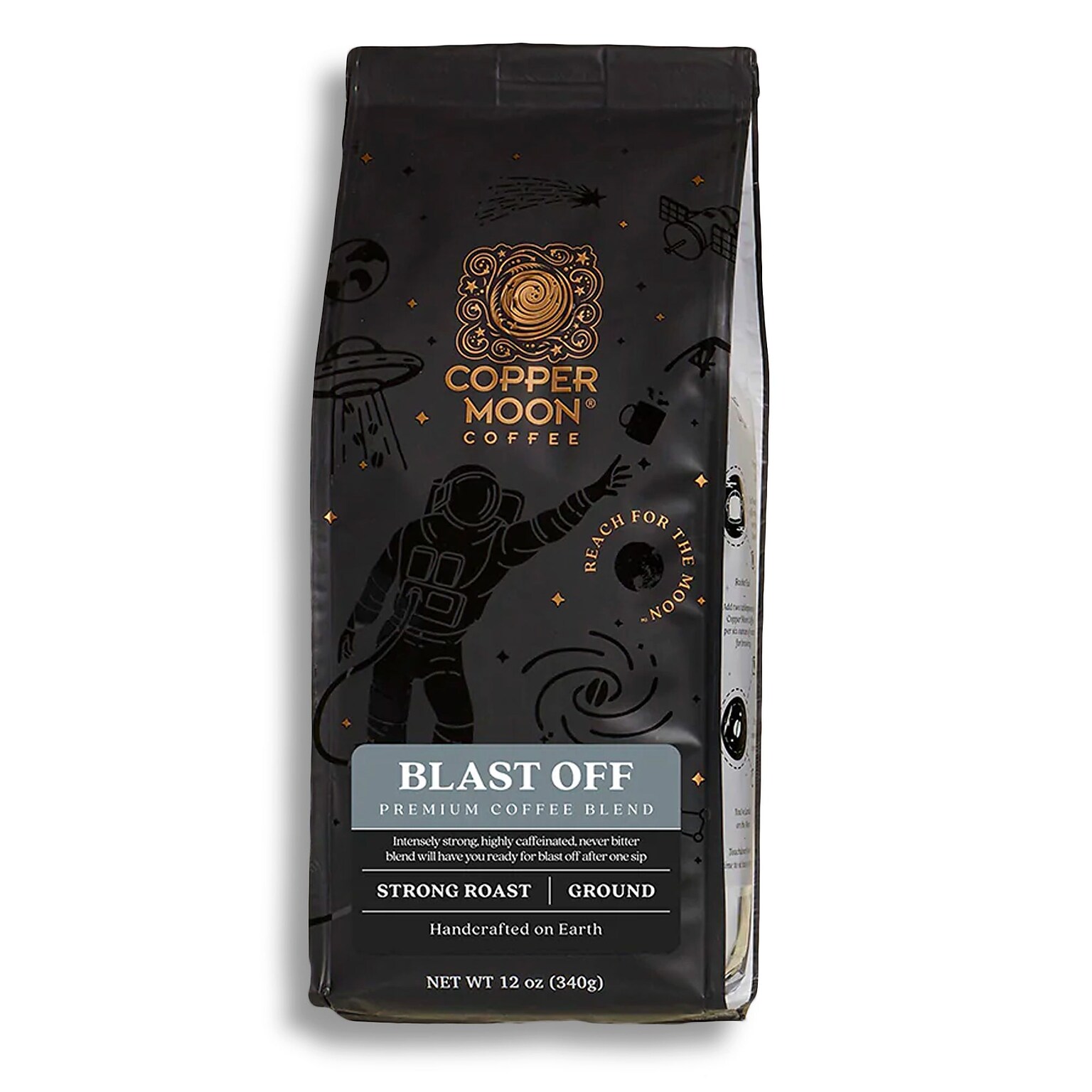 Copper Moon Blast Off Ground Coffee, Strong Roast, 12 oz. (205331)