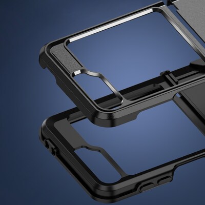 SaharaCase Raider Phone Case for Samsung Galaxy Z Flip6, Shock Absorbing, Scorpion Black (CP00588)