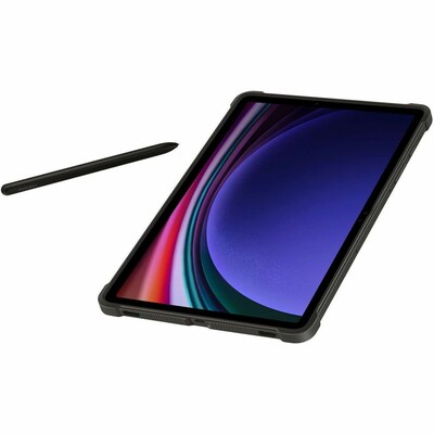 Samsung 11" Rugged Outdoor Cover for Galaxy Tab S9, Black (EF-RX710CBEGUJ)