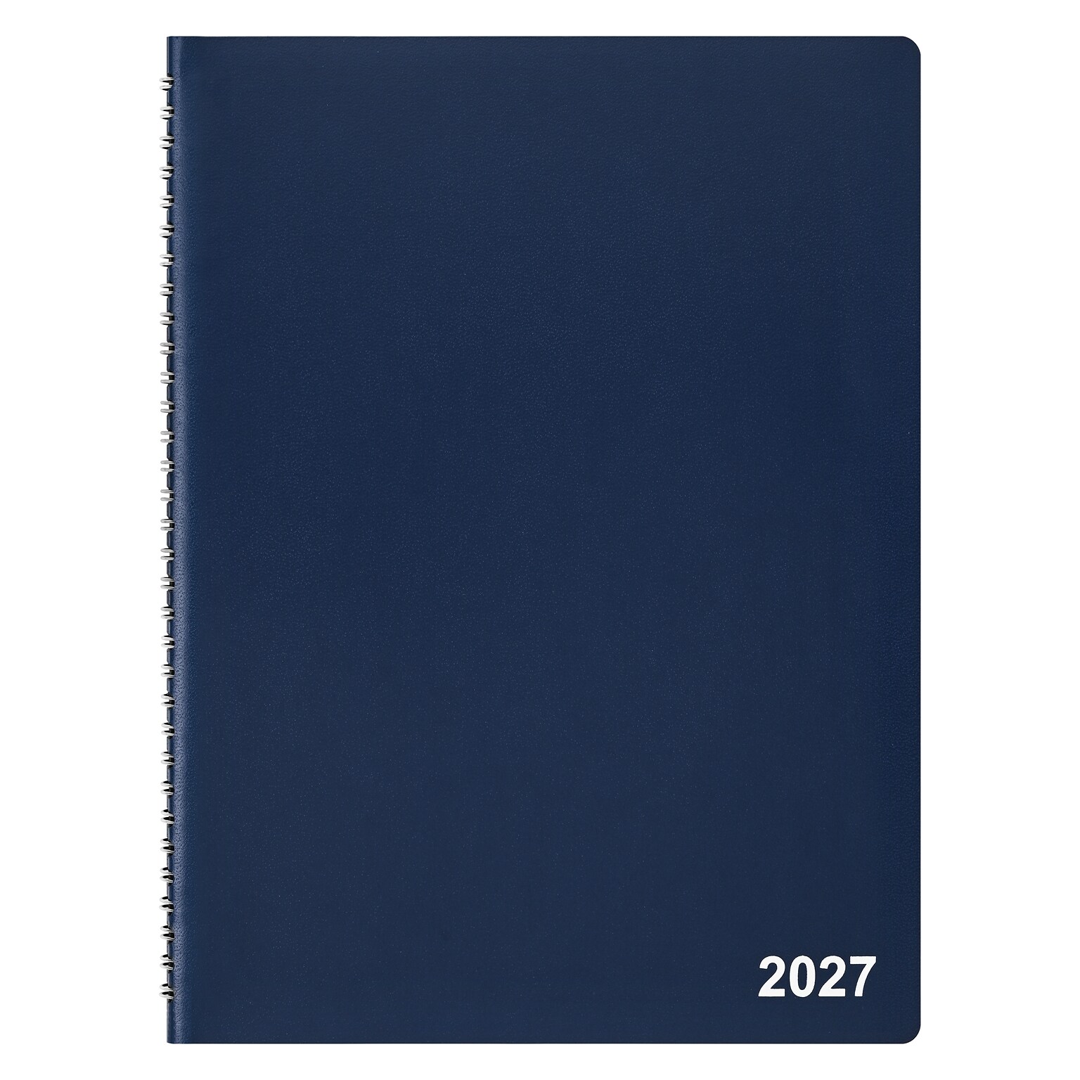 2027 Staples 8 x 11 Weekly & Monthly Appointment Book, Faux Leather Cover, Navy (ST58470-27)